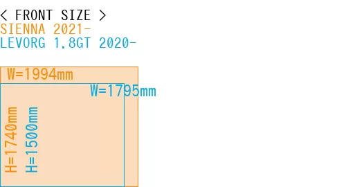 #SIENNA 2021- + LEVORG 1.8GT 2020-